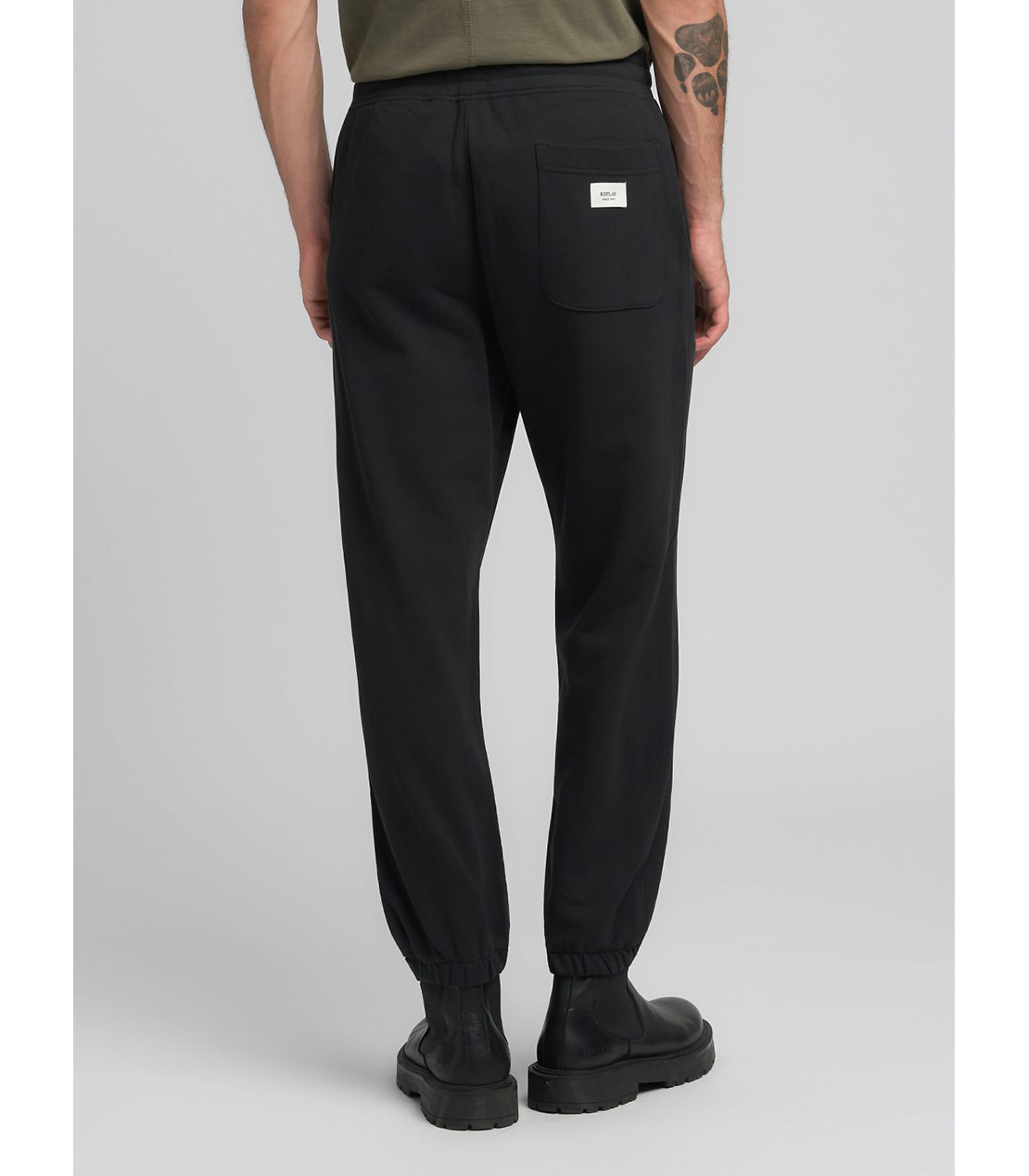 レギュラーフィットコットンテリージョガーパンツ（セットアップ） 詳細画像 ブラック 3